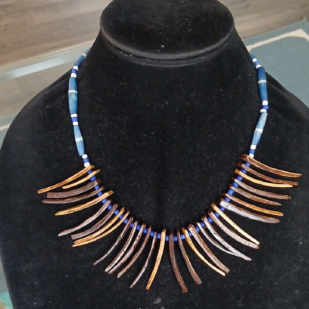 Wood Beaded Necklace